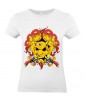 T-shirt Femme Trash Démon [Horreur, Gore] T-shirt Manches Courtes, Col Rond