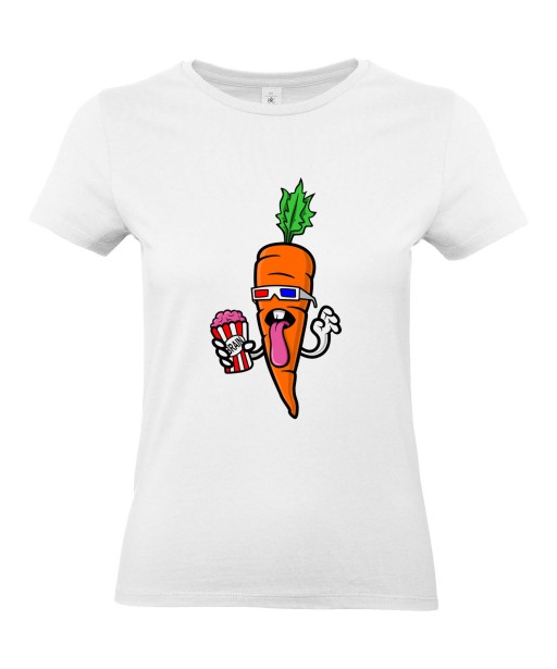 T-shirt Femme Trash Carotte [Humour Noir, Swag, Fun, Drôle] T-shirt Manches Courtes, Col Rond