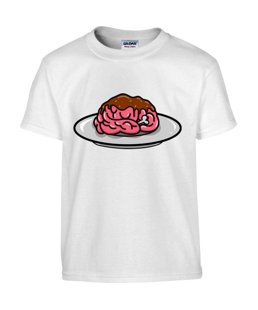 T-shirt Homme Trash Cerveau [Humour Noir, Swag, Fun, Drôle] T-shirt Manches Courtes, Col Rond