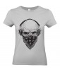 T-shirt Femme Tête de Mort Gangster [Skull, Urban, Hip-Hop, Skater] T-shirt Manches Courtes, Col Rond