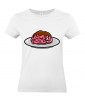 T-shirt Femme Trash Cerveau [Humour Noir, Swag, Fun, Drôle] T-shirt Manches Courtes, Col Rond