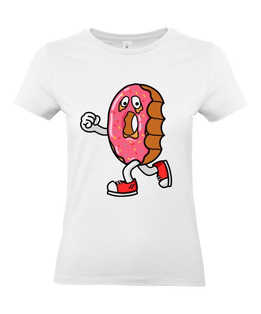 T-shirt Femme Trash Donut [Humour Noir, Swag, Fun, Drôle] T-shirt Manches Courtes, Col Rond