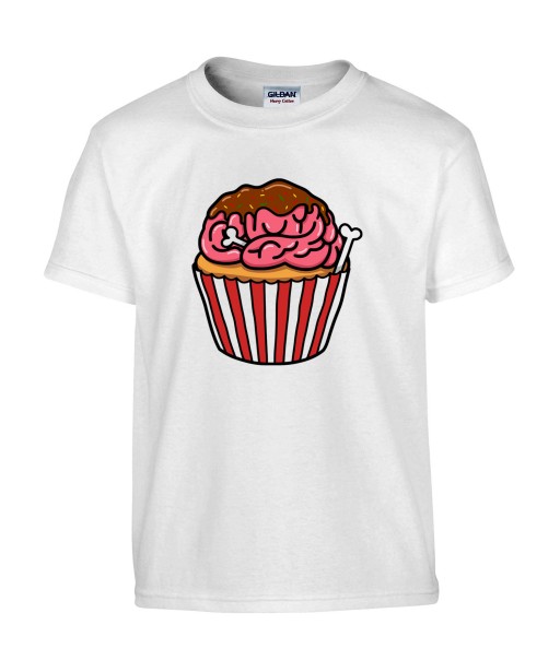 T-shirt Homme Trash Cupcake [Humour Noir, Cerveau, Muffin, Swag, Fun, Drôle] T-shirt Manches Courtes, Col Rond