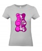 T-shirt Femme Trash Nounours [Humour Noir, Squelette, Swag, Fun, Drôle] T-shirt Manches Courtes, Col Rond