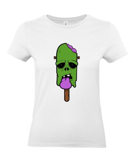 T-shirt Femme Trash Glace Frankenstein [Humour Noir, Swag, Fun, Drôle] T-shirt Manches Courtes, Col Rond