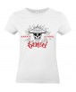 T-shirt Femme Tête de Mort Karaté [Skull, Sport, Zen, Japonais, Sensei, Arts Martiaux] T-shirt Manches Courtes, Col Rond