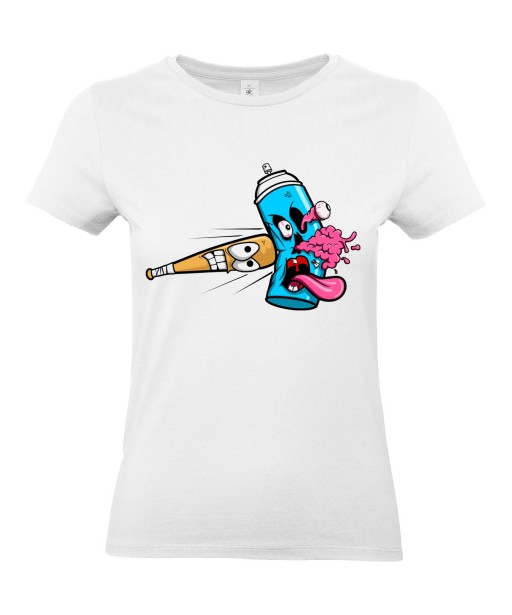 T-shirt Femme Trash Gore Batte [Humour Noir, Swag, Fun, Drôle] T-shirt Manches Courtes, Col Rond