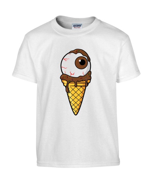 T-shirt Homme Trash Glace Oeil Chocolat [Humour Noir, Swag, Fun, Drôle] T-shirt Manches Courtes, Col Rond