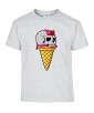 T-shirt Homme Trash Glace Tête de Mort [Humour Noir, Skull, Swag, Fun, Drôle] T-shirt Manches Courtes, Col Rond