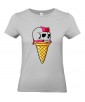T-shirt Femme Trash Glace Tête de Mort [Humour Noir, Skull, Swag, Fun, Drôle] T-shirt Manches Courtes, Col Rond