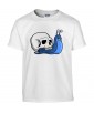 T-shirt Homme Trash Tête de Mort Escargot [Humour Noir, Skull, Swag, Fun, Drôle] T-shirt Manches Courtes, Col Rond