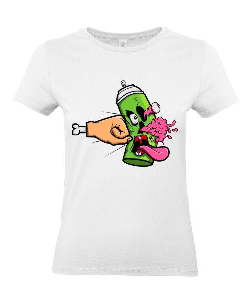 T-shirt Femme Trash Gore Poing [Humour Noir, Swag, Fun, Drôle] T-shirt Manches Courtes, Col Rond