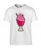 T-shirt Homme Trash Glace Fraise [Humour Noir, Swag, Fun, Drôle] T-shirt Manches Courtes, Col Rond