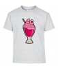 T-shirt Homme Trash Glace Fraise [Humour Noir, Swag, Fun, Drôle] T-shirt Manches Courtes, Col Rond