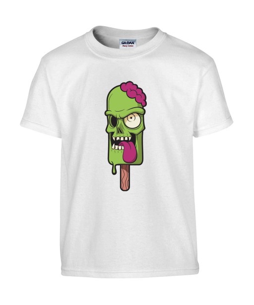 T-shirt Homme Trash Glace Zombie [Tête de Mort, Skull, Humour Noir, Swag, Fun, Drôle] T-shirt Manches Courtes, Col Rond
