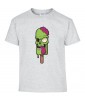 T-shirt Homme Trash Glace Zombie [Tête de Mort, Skull, Humour Noir, Swag, Fun, Drôle] T-shirt Manches Courtes, Col Rond