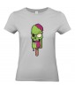 T-shirt Femme Trash Glace Zombie [Tête de Mort, Skull, Humour Noir, Swag, Fun, Drôle] T-shirt Manches Courtes, Col Rond