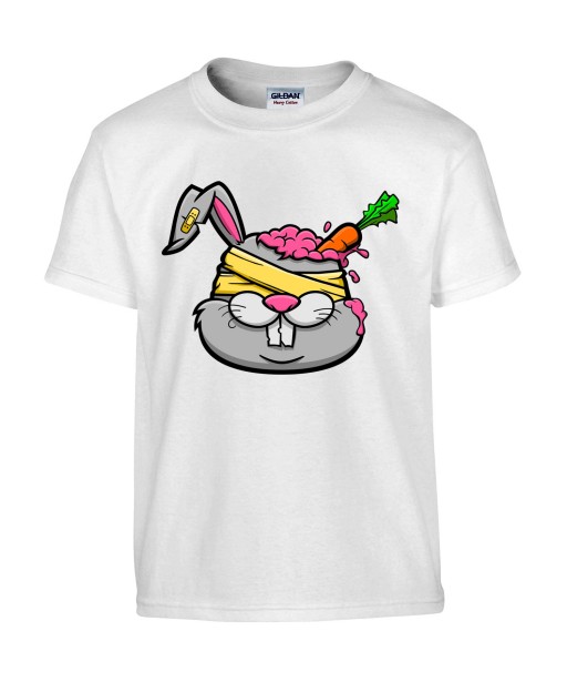 T-shirt Homme Trash Buggs Bunny [Humour Noir, Swag, Animaux, Fun, Drôle, Lapin] T-shirt Manches Courtes, Col Rond