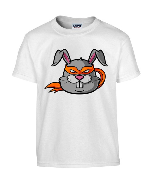 T-shirt Homme Trash Buggs Bunny [Humour Noir, Swag, Animaux, Fun, Drôle, Lapin, Super Héros, Ninja] T-shirt Manches Courtes, Col Rond