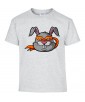 T-shirt Homme Trash Buggs Bunny [Humour Noir, Swag, Animaux, Fun, Drôle, Lapin, Super Héros, Ninja] T-shirt Manches Courtes, Col Rond