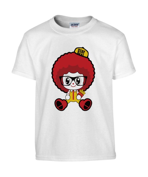 T-shirt Homme Ronald McDonald's [Humour Noir, Cute, Mignon, Parodie, Fun, Drôle] T-shirt Manches Courtes, Col Rond