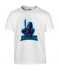 T-shirt Homme Geek Samouraï [Jeux Vidéos, Gamer, Katana] T-shirt Manches Courtes, Col Rond