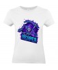 T-shirt Femme Geek Reaper [Tête de Mort, Skull, Faucheuse, Jeux Vidéos, Gamer] T-shirt Manches Courtes, Col Rond