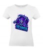 T-shirt Femme Geek Reaper [Tête de Mort, Skull, Faucheuse, Jeux Vidéos, Gamer] T-shirt Manches Courtes, Col Rond