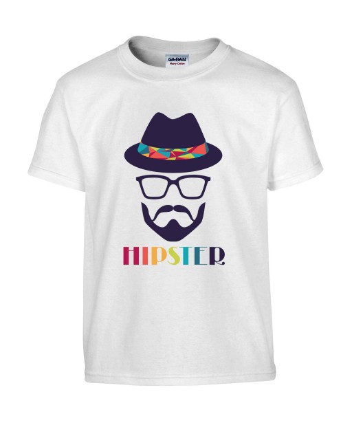 T-shirt Homme Hipster [Graphique, Design, Geométrie, Colorful] T-shirt Manches Courtes, Col Rond