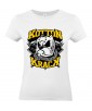 T-shirt Femme Kotton Krack [Street Art, Urban, Animaux, Swag, Chien, Pitbull] T-shirt Manches Courtes, Col Rond