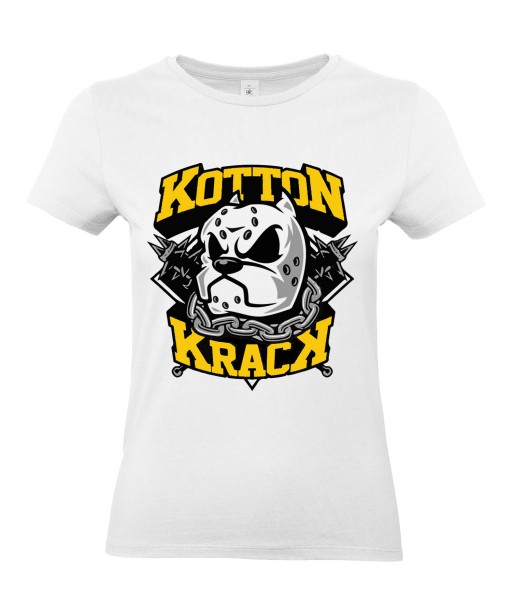 T-shirt Femme Kotton Krack [Street Art, Urban, Animaux, Swag, Chien, Pitbull] T-shirt Manches Courtes, Col Rond