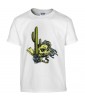 T-shirt Homme Tête de Mort Cactus [Skull, Desert] T-shirt Manches Courtes, Col Rond