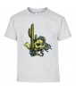 T-shirt Homme Tête de Mort Cactus [Skull, Desert] T-shirt Manches Courtes, Col Rond