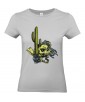 T-shirt Femme Tête de Mort Cactus [Skull, Desert] T-shirt Manches Courtes, Col Rond