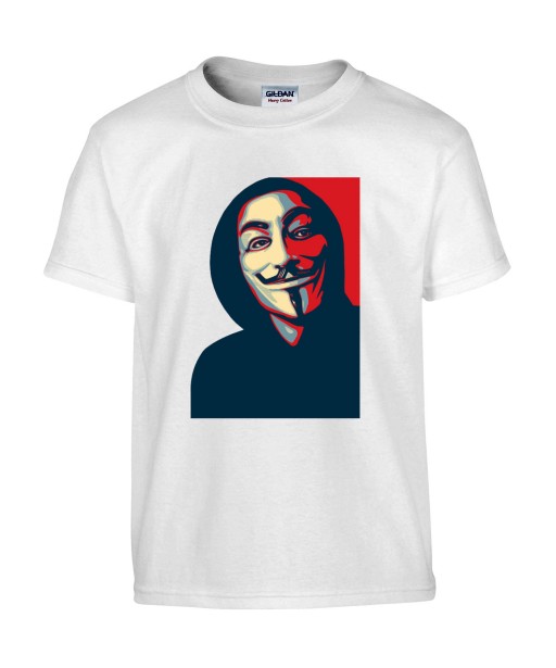 T-shirt Homme Anonymous Hope [Graphique, Design, Geek, Hacker] T-shirt Manches Courtes, Col Rond