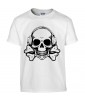 T-shirt Homme Tête de Mort Musique [Skull, Design] T-shirt Manches Courtes, Col Rond