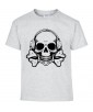 T-shirt Homme Tête de Mort Musique [Skull, Design] T-shirt Manches Courtes, Col Rond