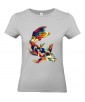 T-shirt Femme Pop Art Carpe Koï [Graphique, Animaux, Géométrique, Poisson Abstract, Colorful] T-shirt Manches Courtes, Col Rond