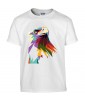 T-shirt Homme Pop Art Aigle [Graphique, Animaux, Géométrique, Oiseau, Abstract, Colorful] T-shirt Manches Courtes, Col Rond