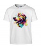 T-shirt Homme Pop Art Chien [Graphique, Animaux, Géométrique, Labrador, Golden Retriever, Abstract, Colorful] T-shirt Manches Courtes, Col Rond