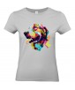 T-shirt Femme Pop Art Chien [Graphique, Animaux, Géométrique, Labrador, Golden Retriever, Abstract, Colorful] T-shirt Manches Courtes, Col Rond