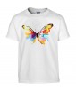 T-shirt Homme Pop Art Papillon [Graphique, Animaux, Géométrique, Abstract, Colorful] T-shirt Manches Courtes, Col Rond
