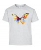 T-shirt Homme Pop Art Papillon [Graphique, Animaux, Géométrique, Abstract, Colorful] T-shirt Manches Courtes, Col Rond