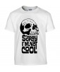 T-shirt Homme Tête de Mort Cool [Skull, Gothique, Sorry I m Not Cool] T-shirt Manches Courtes, Col Rond