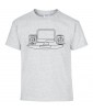 T-shirt Homme Ligne Geek [Graphique, Design, Trait, Gamer, Ordinateur] T-shirt Manches Courtes, Col Rond