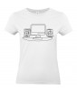 T-shirt Femme Ligne Geek [Graphique, Design, Trait, Gamer, Ordinateur] T-shirt Manches Courtes, Col Rond