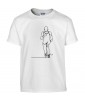 T-shirt Homme Ligne Course [Graphique, Design, Trait, Sport, Running, Trail] T-shirt Manches Courtes, Col Rond