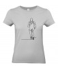 T-shirt Femme Ligne Course [Graphique, Design, Trait, Sport, Running, Trail] T-shirt Manches Courtes, Col Rond