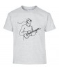 T-shirt Homme Ligne Guitariste [Graphique, Design, Trait, Musique, Guitare] T-shirt Manches Courtes, Col Rond