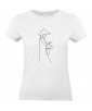 T-shirt Femme Ligne Chinois [Graphique, Design, Trait, Chine, Riz] T-shirt Manches Courtes, Col Rond